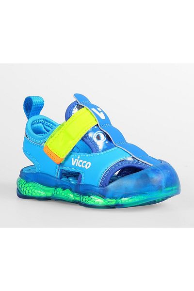 Kids Club Shoes صنادل رياضية مضاءة لتقويم العظام للأطفال من Vicco Live First Step باللون الأزرق