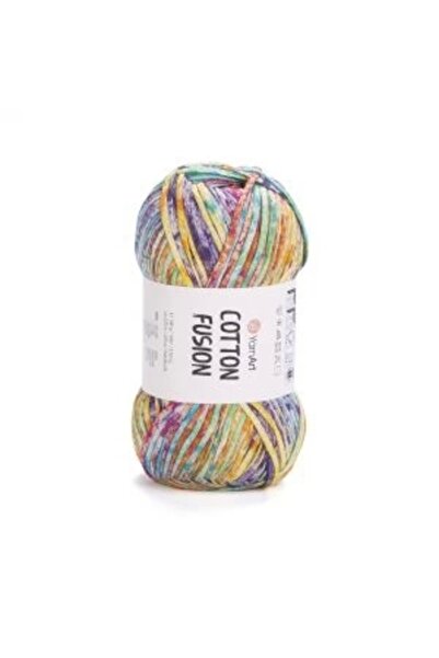 Yarnart FUSIUNE DE BUMBAC - Ață de tricotat manual EBRULI-3653