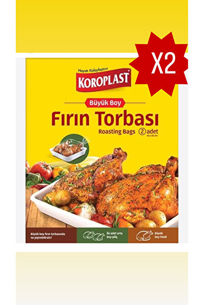 Koroplast Fırın Torbası Büyük Boy 2 li X 2 Adet