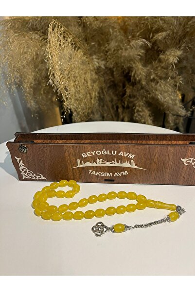 Zirve Hediyelik هدية مسبقة الصنع من الخشب المكونة من 33 مسبحة من خشب العنبر ا...