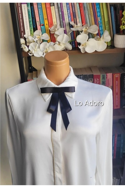 LO ADORO Women's Tie Double Room Array Tie Lawyer Tie