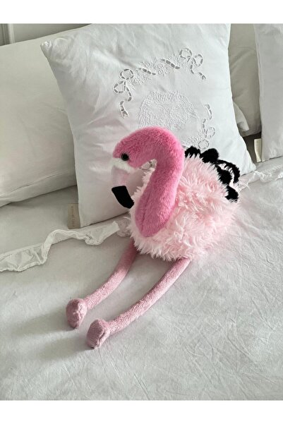 MR.Frenks Çocuk Sevimli Flamingo Uyku&Oyun Arkadaşı Peluş Yastık Pembe 60 cm