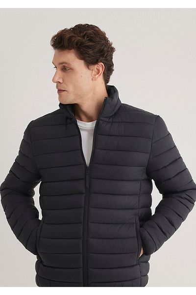 Mavi Μαύρο Puffer Jacket με Stand Collar0110016-900