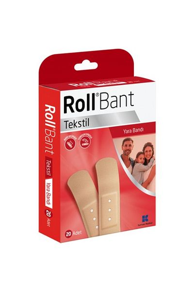 Roll شريط لاصق للجروح 20 قطعة من القماش