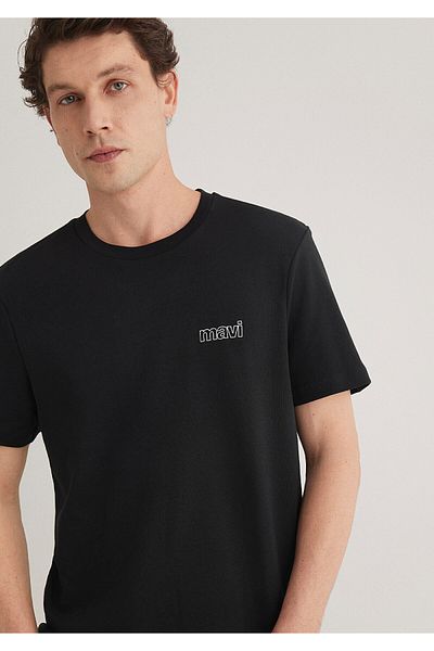 Mavi Λογότυπο Μαύρο T-Shirt Slim Fit / Slim Fit 0610360-900
