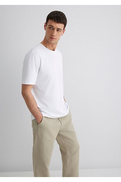 Mavi Λευκό Basic T-Shirt Loose Fit / Loose Relaxed Fit 0611596 -620