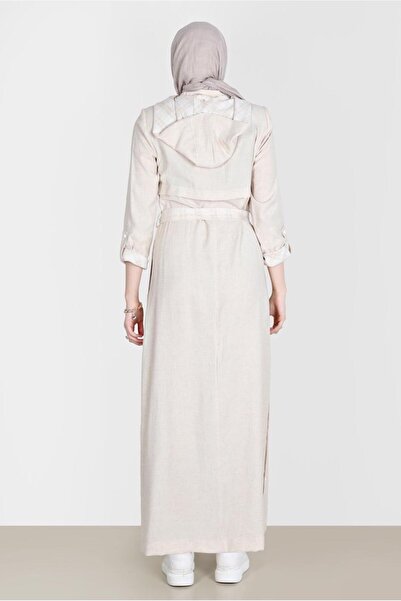 Alvina Yanları Çıtçıtlı Kuşaklı Pardesü 10588