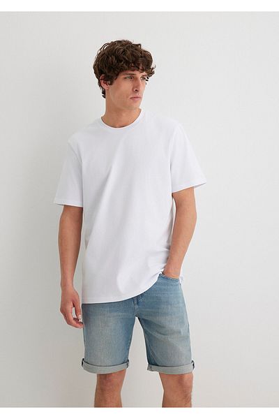 Mavi Μπλουζάκι Regular Fit από λευκό οργανικό βαμβάκι - 066483 -620