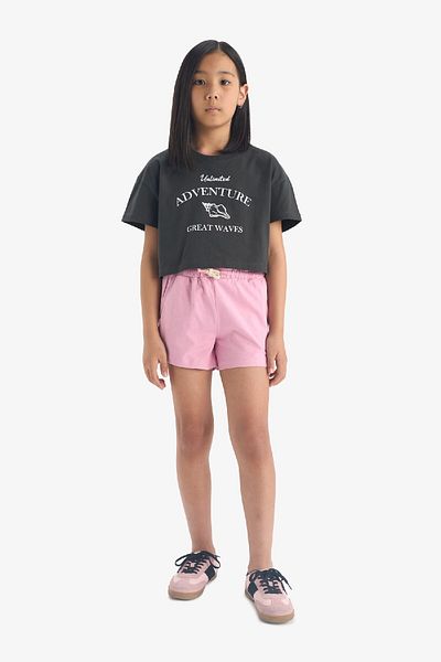 DeFacto Girl's Elastic Waist Printed Shorts A2455A825Hs