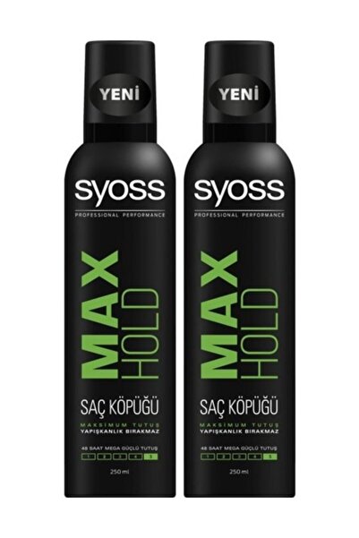 Syoss Max Hold Köpük 250 ml X 2 Adet