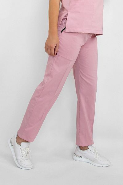 Nur Medikal Giyim Pantaloni unisex pentru exterior, pudră, lycra, doctor, asistentă, cu fundul unic