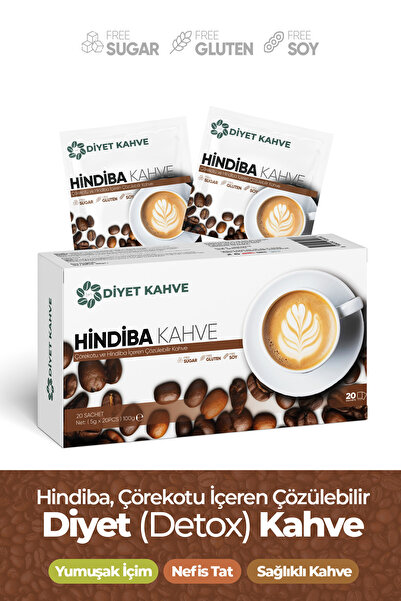 dyt diyet kahve Hindiba, Garsinya ve Çörek Otu İçeren Detox Kahve 20 Şase