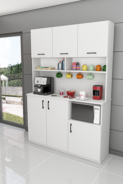 asratrend %100 MDFLAM Kahve Köşesi Çok Amaçlı Mutfak Dolabı KAHVE03