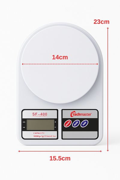 Techmaster Digital Precision 10 kg Kitchen Scale with Lcd Display