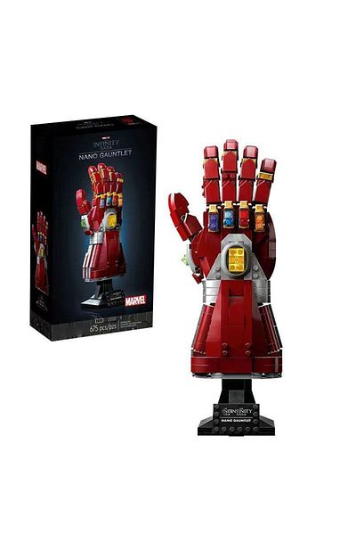 Choice With Box Nano Gloves 31cm Marvel 32cm Figure Blocks Bricks Toys Iron Man Nano Gauntlet Thanos Infini