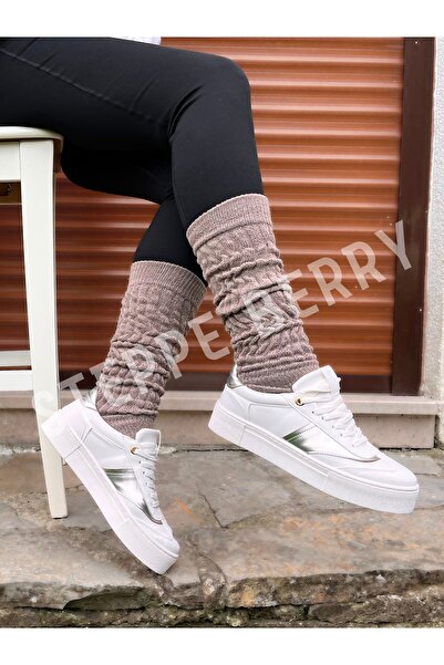 STEPPE BERRY Single Women's Capuccino Brown Leggings Socks