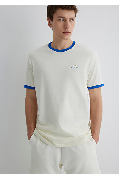 Mavi Τυπωμένο μπλουζάκι εκρού Loose Fit / Χαλαρή Άνετη Κοπή 0612601-86420