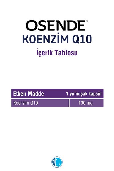 Osende Coenzyme Q10 Ubikinon 30 Soft Capsules