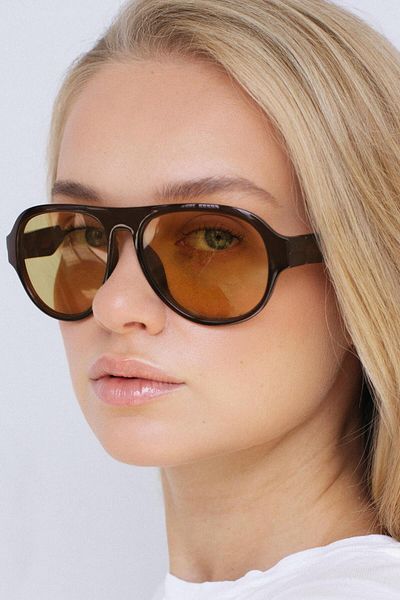 Bilge Karga Çardak Brown Brown Sunglasses