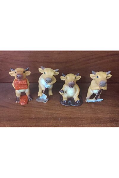 berattoys oyuncak hayvan seti 7 cm 4 lü inek figür oyuncak çiftlik hayvanları...