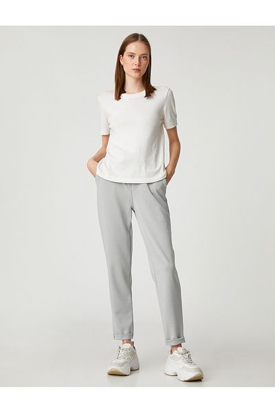 Koton Modal Comfortable Trousers with Tie Waist and Pockets