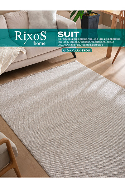 RIXOS HOME SUİT ST02 Yumuşak Dokusu ile Rahatlık Sunan Bukle Halı