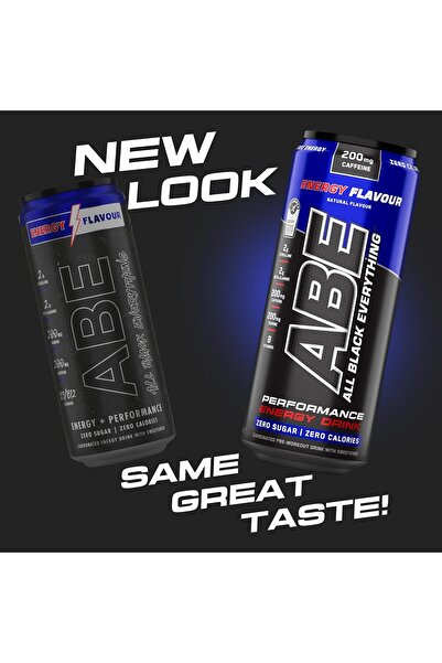 applied nutrition Abe Pre Workout Cans, High Performance Energy Drink, Energy Flavor, 12 x 330ml Can