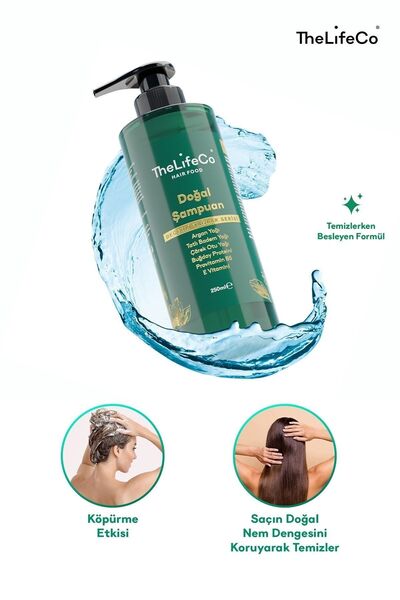The LifeCo Hairfood Değerli Yağlar Serisi Doğal Şampuan 250 Ml