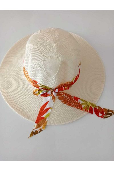 Pandoli Ribbon Straw Women's Fedora - 1 Piece