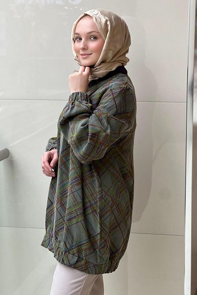 Nuss Zinzag Pattern Vegan Silk Cap