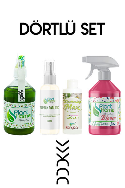 plant-home avantajlı dörtlü set (Planthome) Power Mix + Yaprak Parlatıcı + Blossoming + Bloom