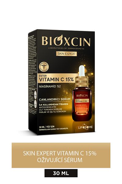 Bioxcin Vitamin C 15% revitalizační sérum 30 ml - Ester C Niacinamid (vitamín B3)
