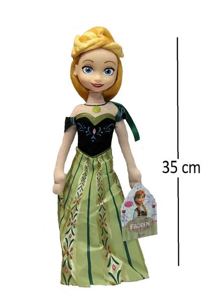 LRS STORE دمية من القطيفة على شكل رأس لحم عالي الجودة من فيلم Frozen لعبة آنا مقاس 35 سم هدية للأطفال البنات