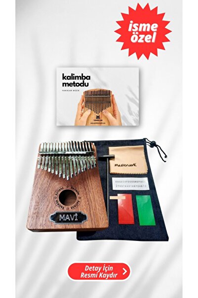 YANIKLAR MÜZİK İsme Özel 17 Tuşlu Maun Kalimba Çekiç Ve Kılıf Kalimba Metodu ...