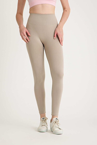 Tria Body Μπεζ Χρώμα χωρίς ραφές Κολάν με εφέ Push Up