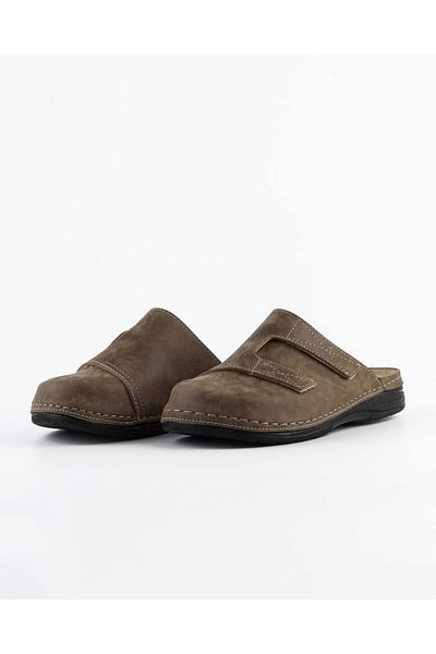 DR KLOMPA Ανδρικές Παντόφλες MS553 Mink Mikanos Orthopedic Sabo Slippers