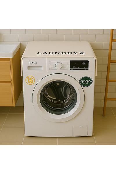 Hanles Laundry Embroidered Washing Machine Cover Bathroom Decoration Organizer Case