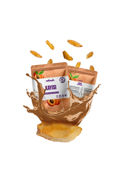 Refresh Chips Freeze Dried Kayısı - Dondurularak Kurutulmuş Meyve - Freeze Dry Meyve Kurusu 20gr