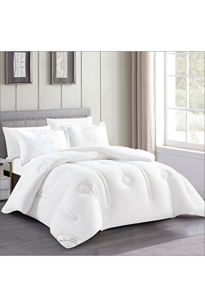Donetella 3-piece Comforter Set – King Size 260x240 Cm, Microfiber, Digital Quilted 350 Gsm Filling