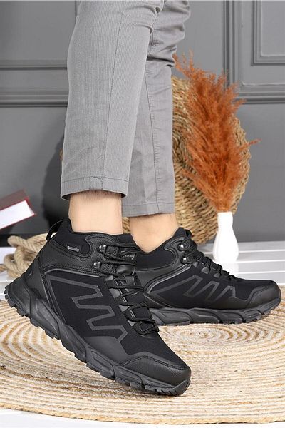NORTH OF WILD Cizme pentru bărbați Fıngal Long Waterprof Waterproof Daily Memory Sole Negru