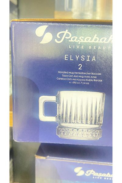 Paşabahçe Elysia 6 Pieces 55422 Glass Mug 195 Cc Original. Boxed