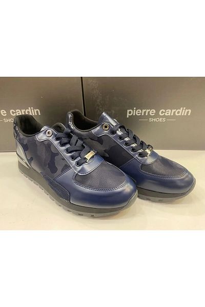 Pierre Cardin 28212 S Leather Men's Casual Shoes Navy Blue