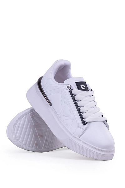 Pierre Cardin 28211 S High Sole Men's Casual Shoes White