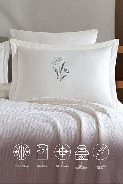 Elart Sunrise Blanket - Single 4-Piece Dried Rose Set