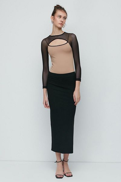 C&City Detail tylu Fantasy body s dlouhým rukávem 9153 Brown