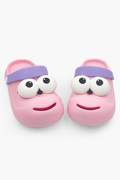 Beınsteps Children's Slippers Cute School Nursery Beach Pool Orthopedic Girls Slippers Cute Googly Eye