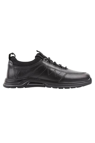 MARCOMEN Men's Black Casual Nubuck Leather Roller - 19462