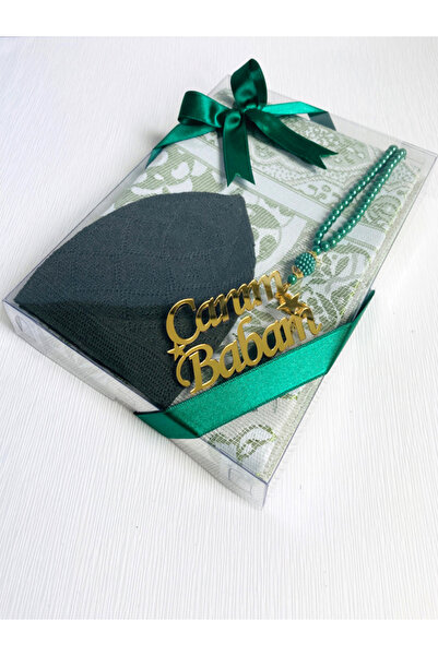 MinikButik BABALAR GÜNÜ HEDİYESİ/SECCADE TESBİH SETİ