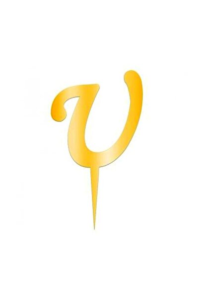 Pastaland Literele U din plexiglas auriu cu oglindă