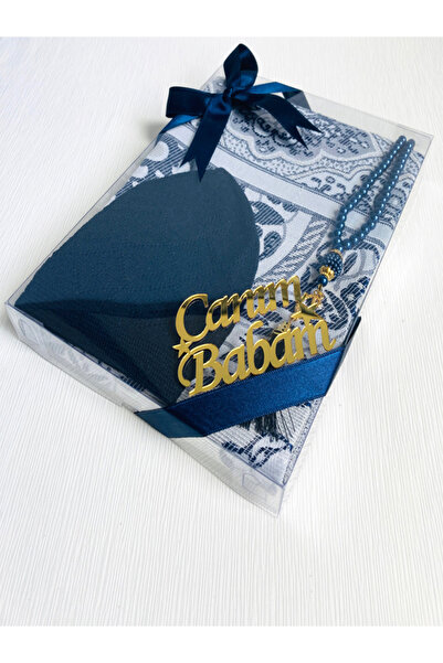 MinikButik BABALAR GÜNÜ HEDİYESİ/SECCADE TESBİH SETİ